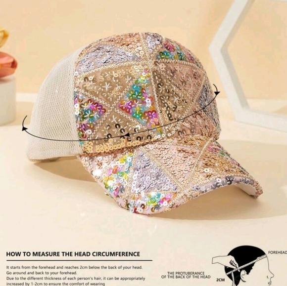 🤎🔹️Glitter mesh trucker baseball cap ✨️🤎 - Picture 6 of 6